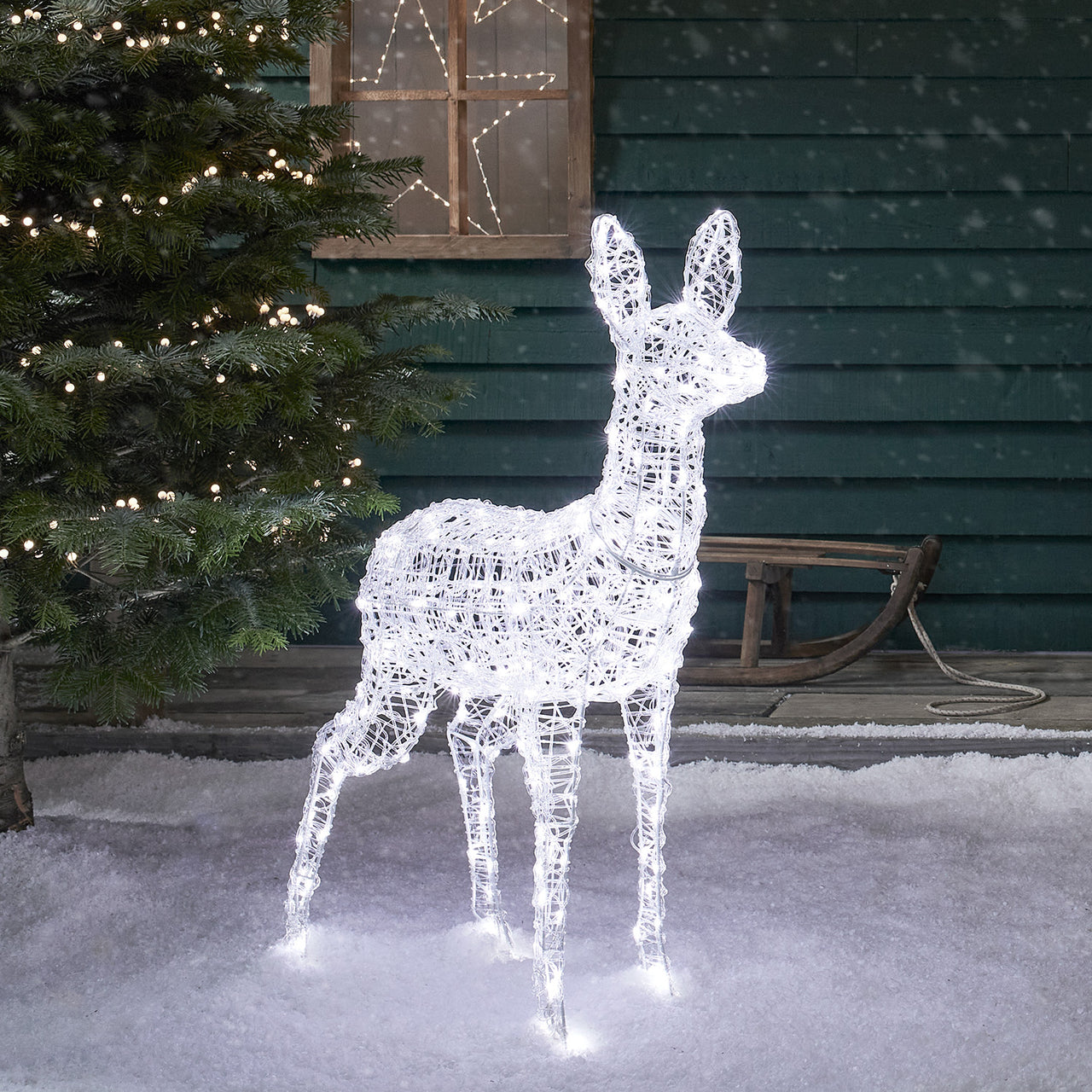 Swinsty Doe Dual Colour LED Light Up Reindeer