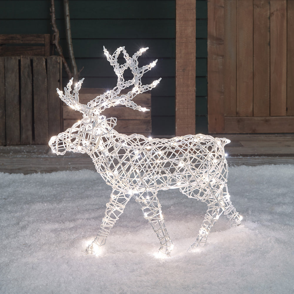 Arkendale Dual Colour LED Rattan Light Up Reindeer