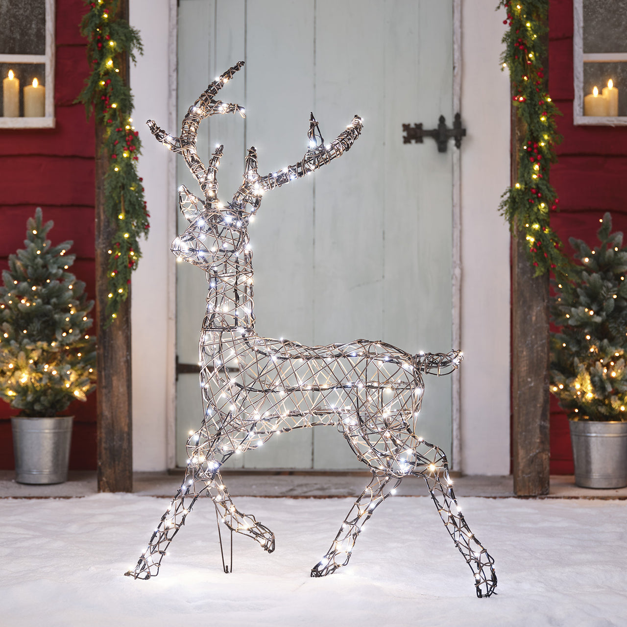 1.15m Dual LED Studley Stag Light Up Reindeer