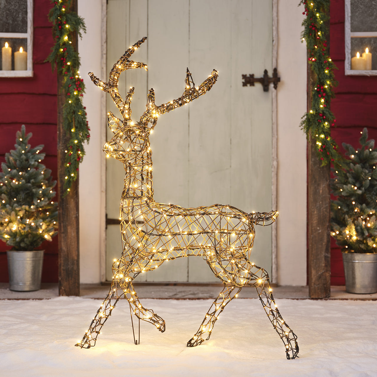 1.15m Dual LED Studley Stag Light Up Reindeer