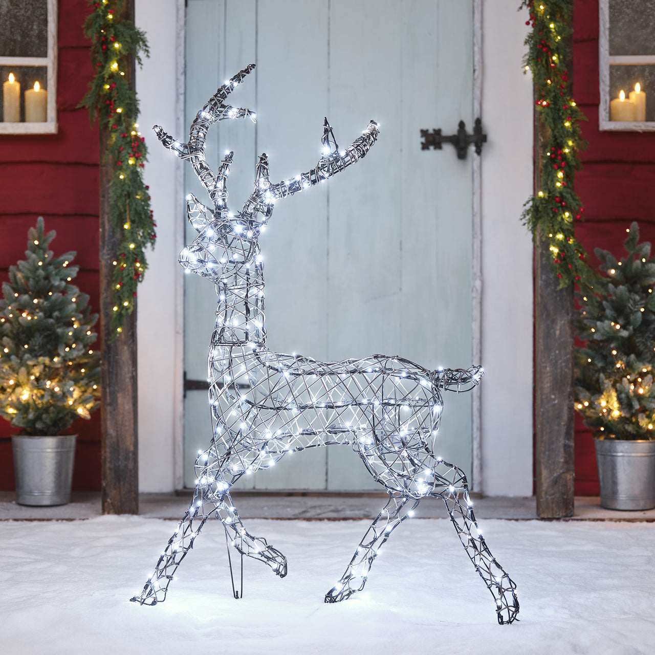 1.15m Dual LED Studley Stag Light Up Reindeer