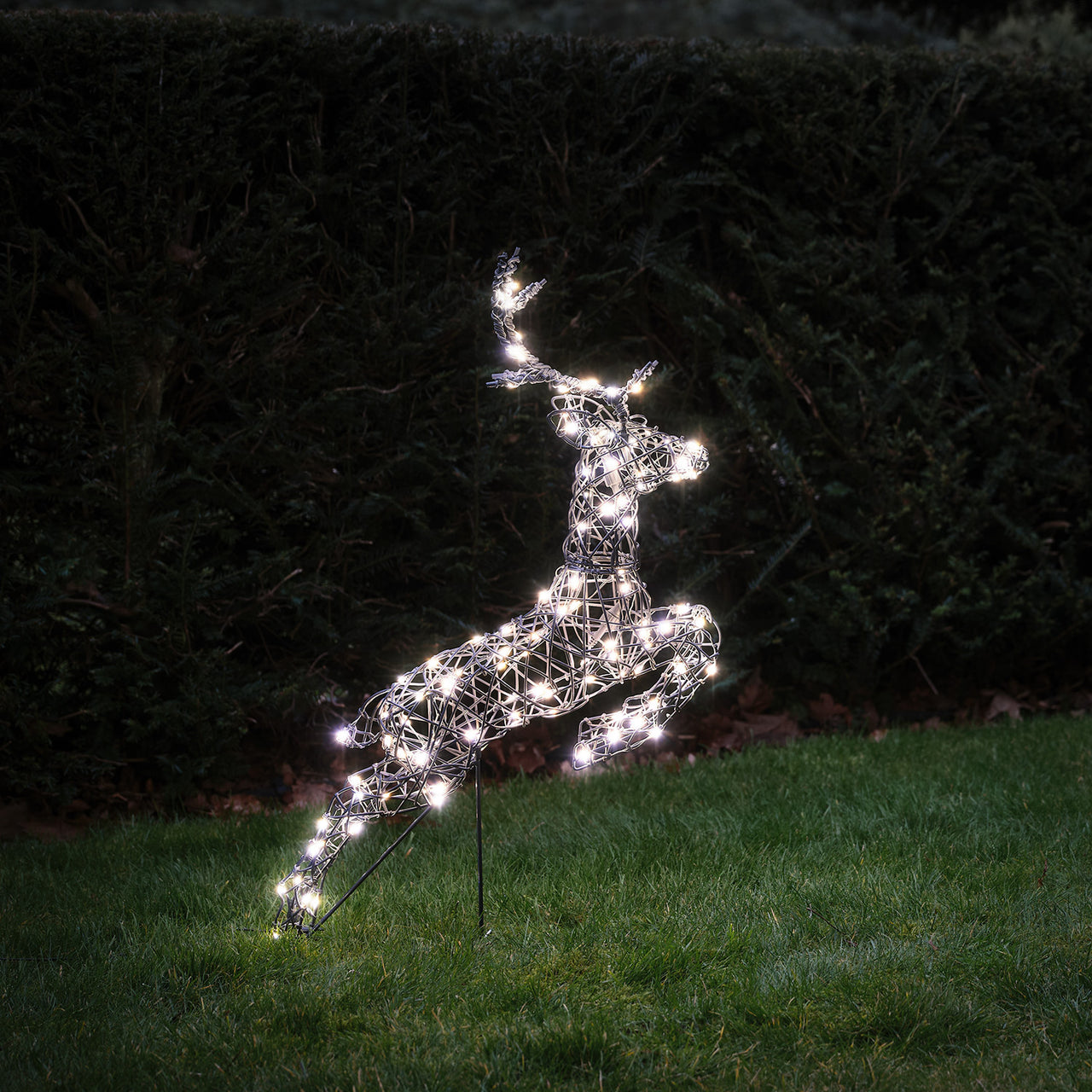 80cm Harlow Leaping Stag Light Up Reindeer