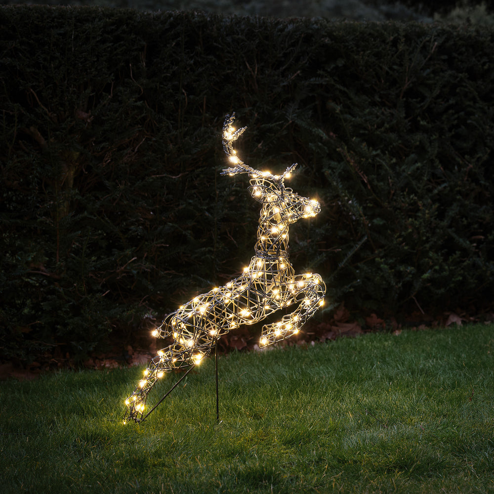 80cm Harlow Leaping Stag Light Up Reindeer
