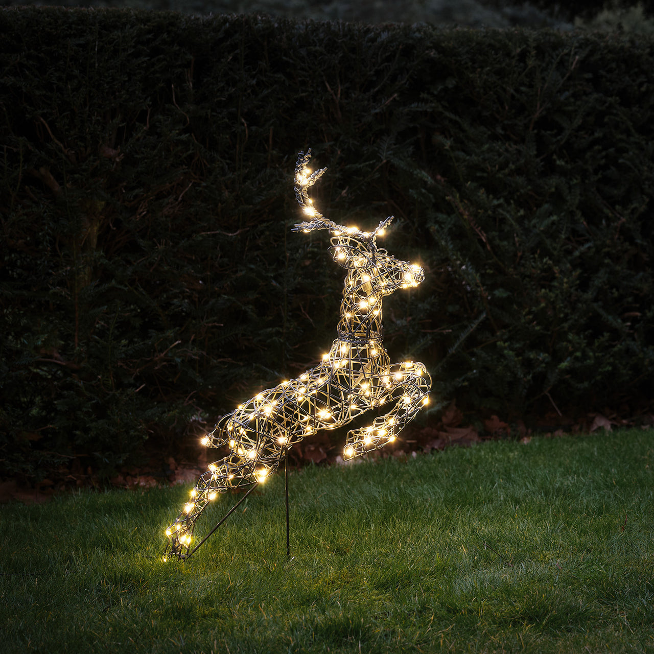 80cm Harlow Leaping Stag Light Up Reindeer