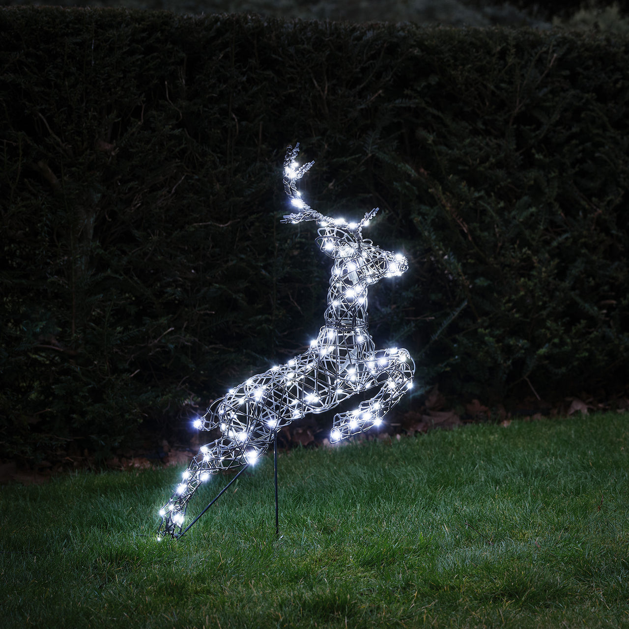 80cm Harlow Leaping Stag Light Up Reindeer