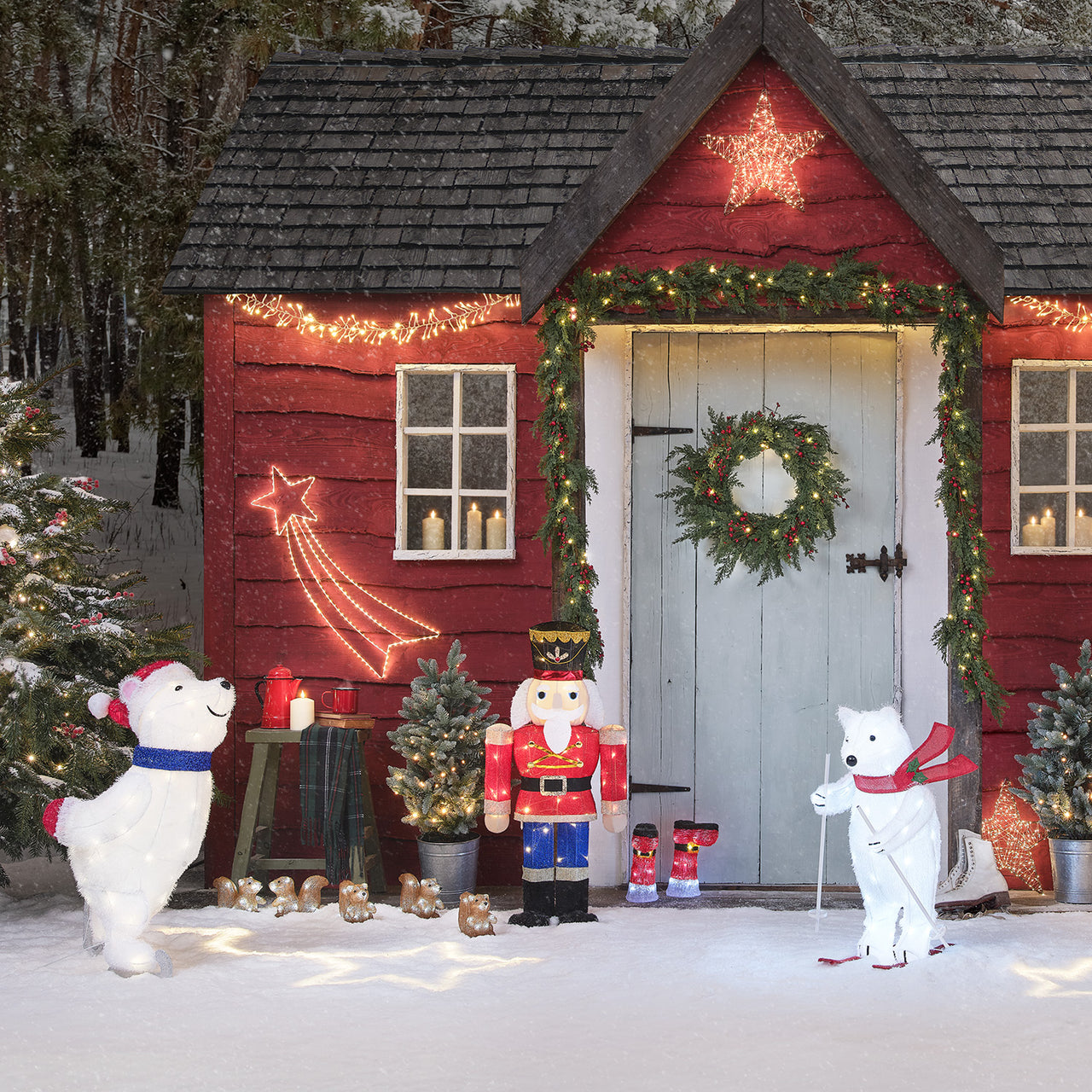 91cm Nutcracker Light Up Christmas Figure