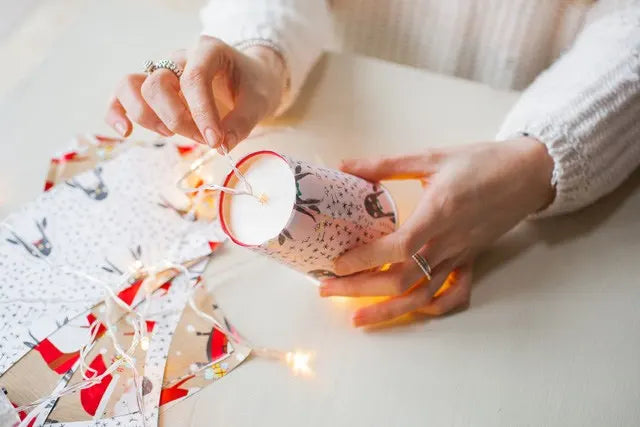 DIY Christmas Paper Cup Fairy Lights