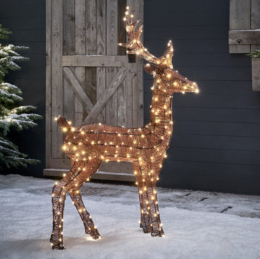 Harewood Spun Cotton Stag Light Up Reindeer 31 volts