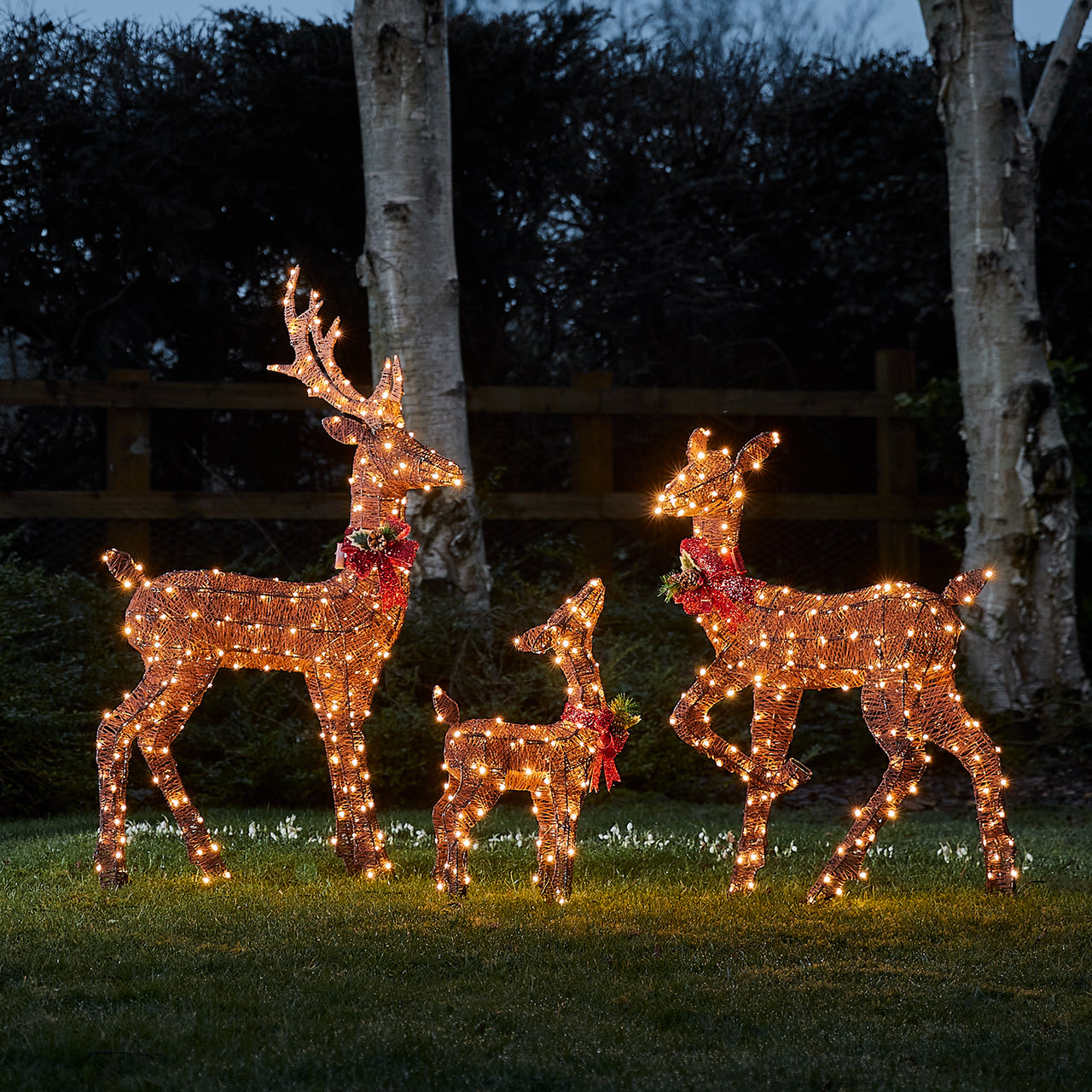 Harewood Spun Cotton Stag Light Up Reindeer 31 volts