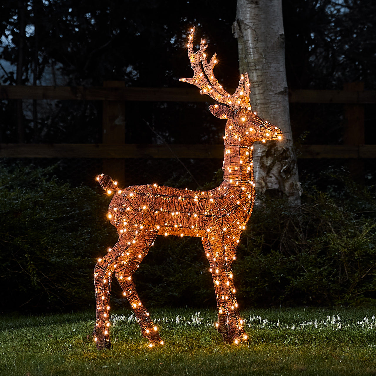 Harewood Spun Cotton Stag Light Up Reindeer 31 volts