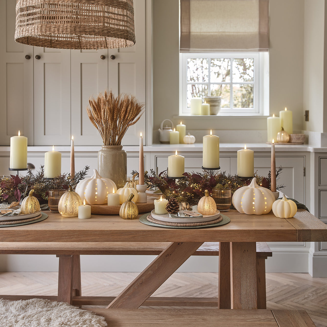 TruGlow® Ivory LED Pillar Candle Trio with Remote Control