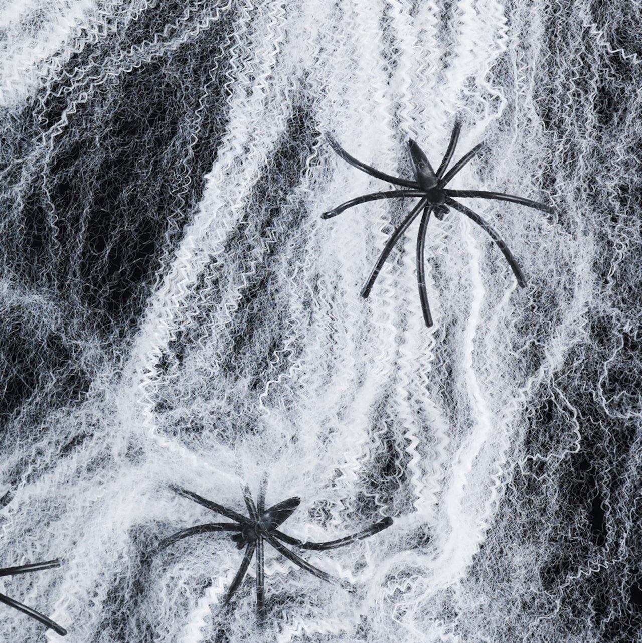 24 Black Plastic Spiders 5cm Size, Halloween Decoration