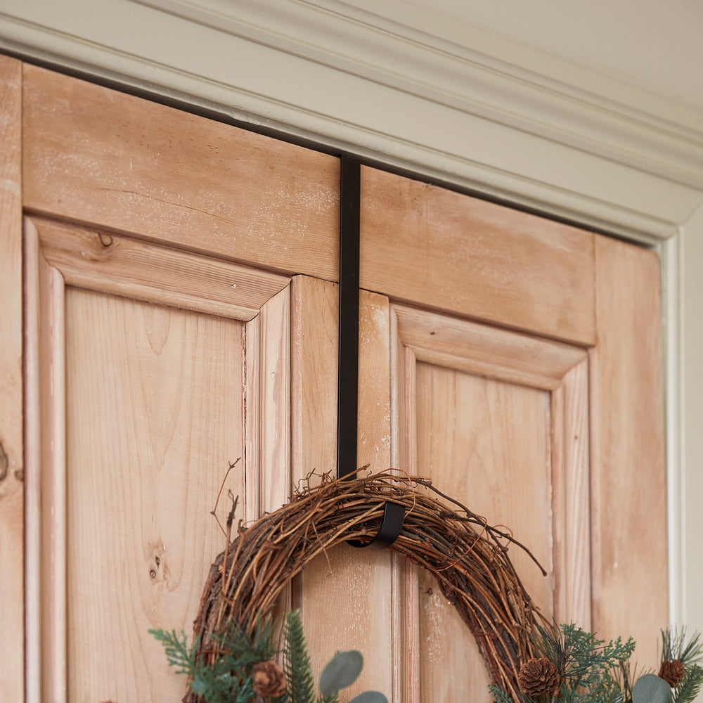 Black Wreath Door Hanger