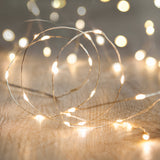 20 Warm White Led Micro Battery Fairy Lights