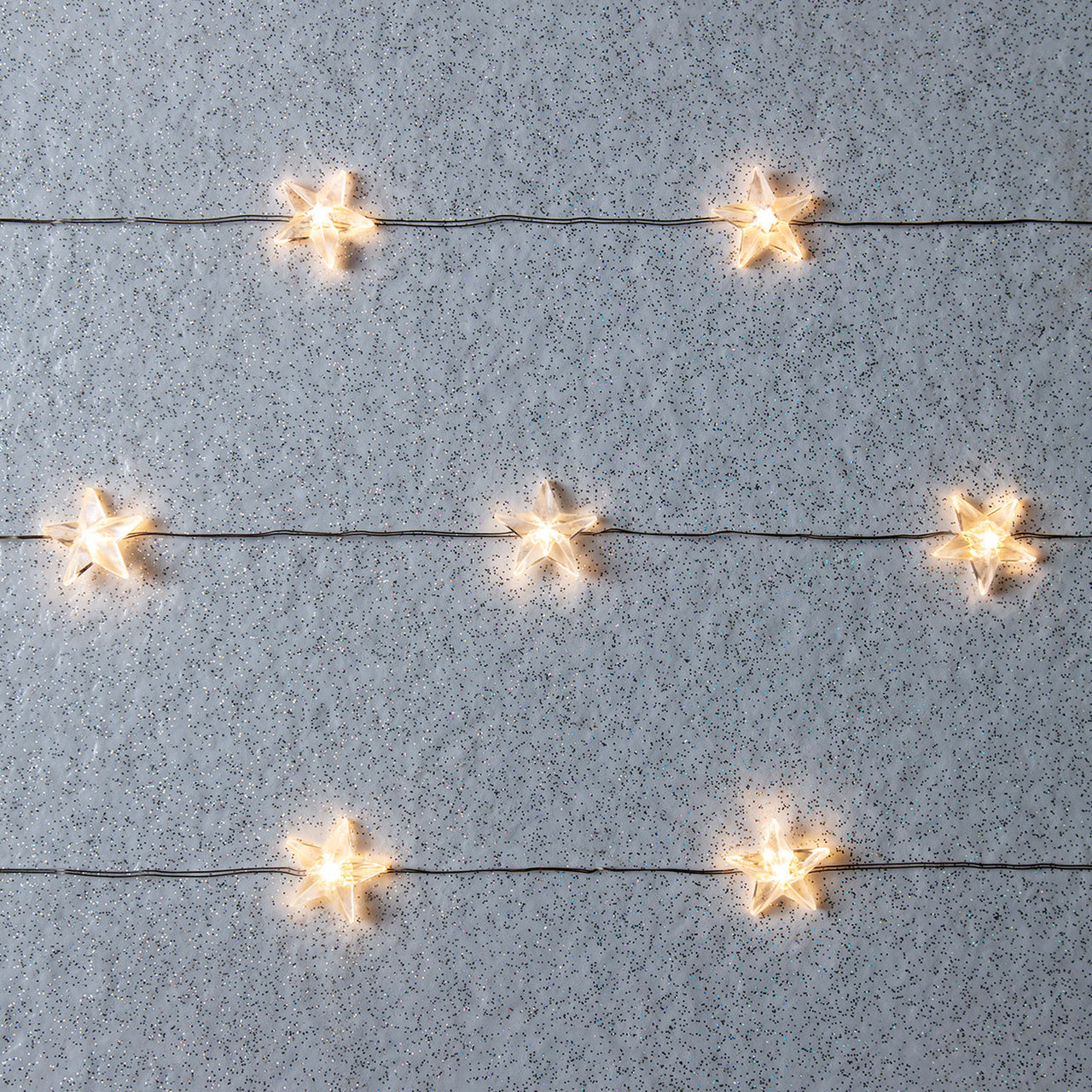 50 Warm White Star Micro Fairy Lights
