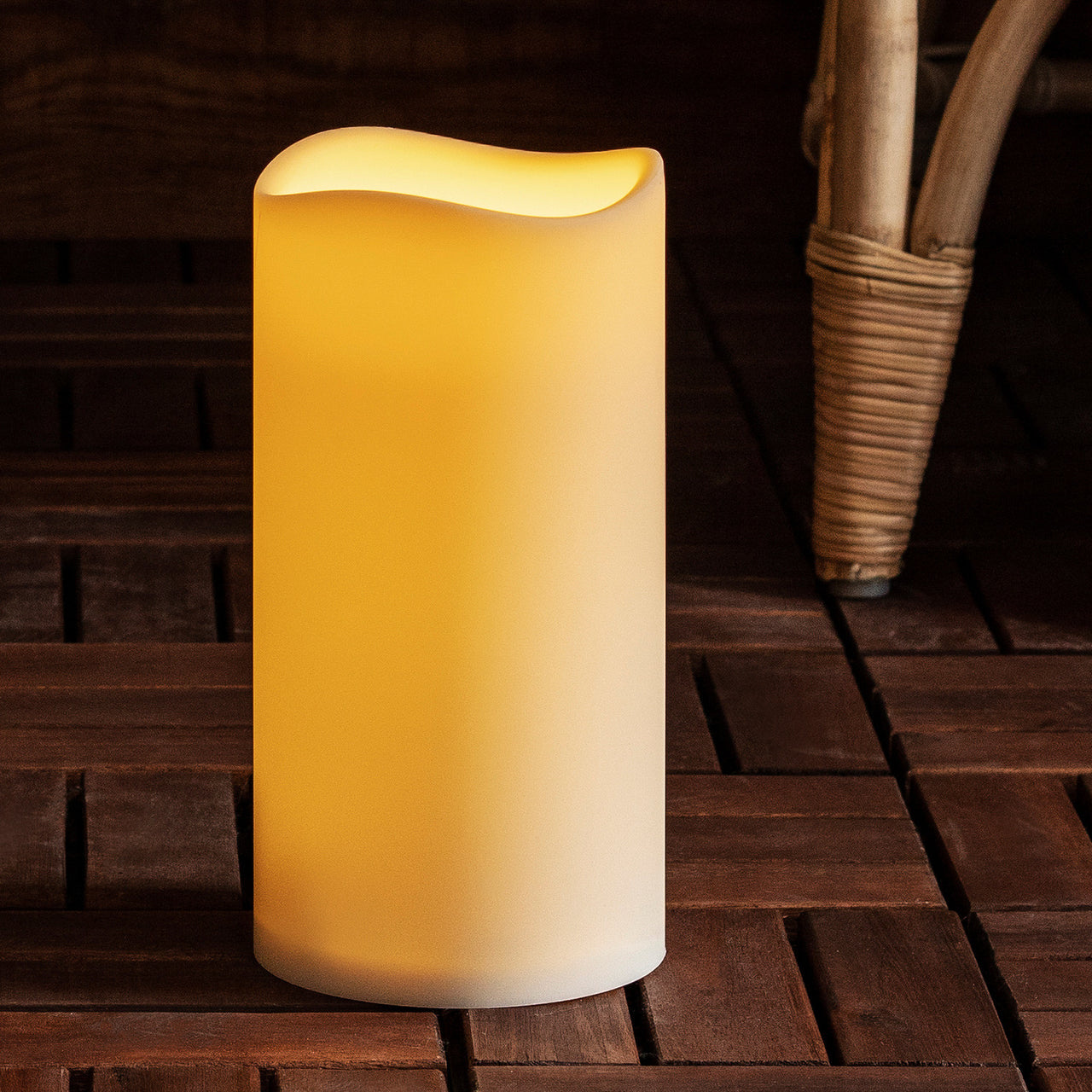 Large Port Isaac Battery Outdoor Led Candle