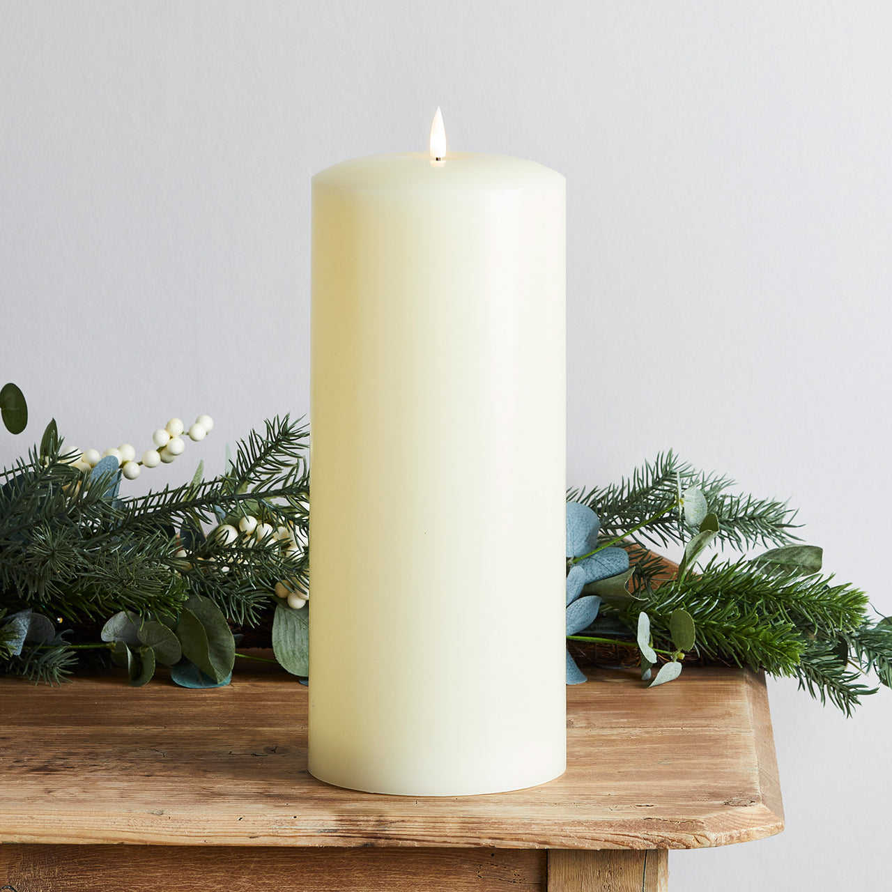 TruGlow® Ivory LED Chapel Candle 30cm