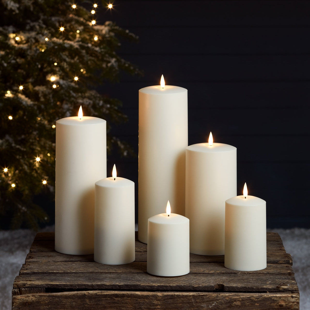 Large TruGlow® Waterproof Outdoor Candle Trio
