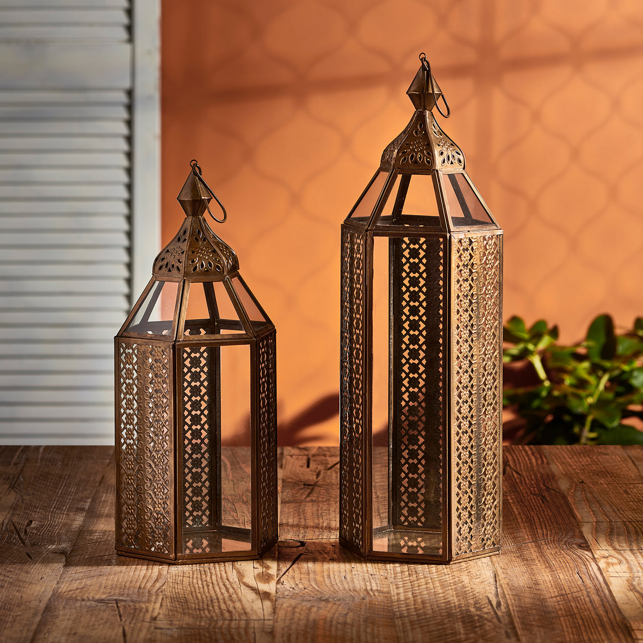Asilah Artisan Moroccan Lantern Duo