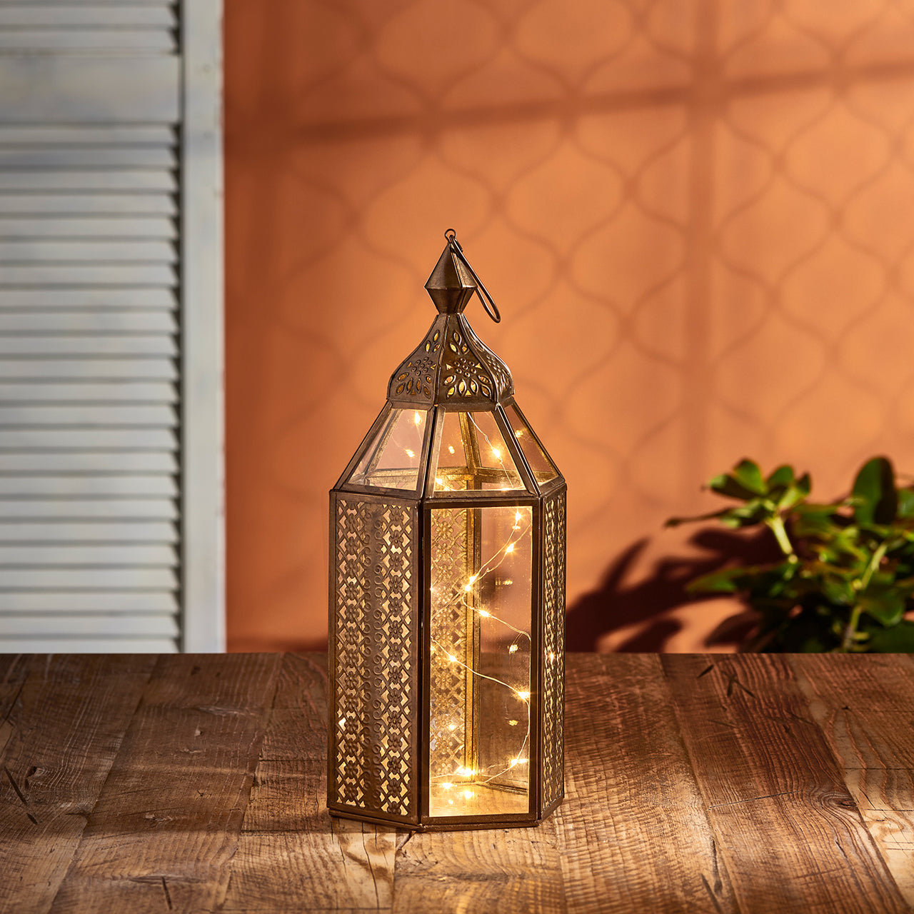 Asilah Artisan Moroccan Lantern with Micro Lights