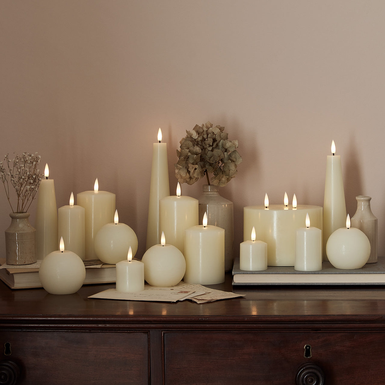 15 TruGlow® Ivory LED Candles with Remote Control