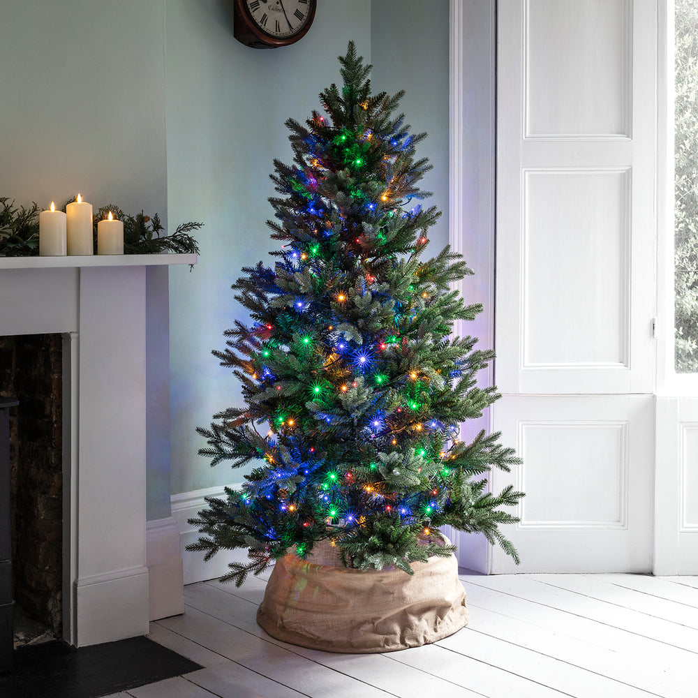 20m 200 Multi Coloured LED Connectable Fairy Lights Clear Cable Essential Series