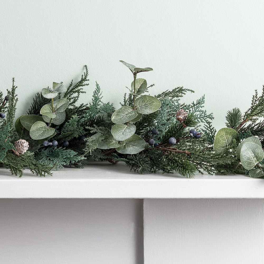 2m Frosted Berry and Pinecone Garland