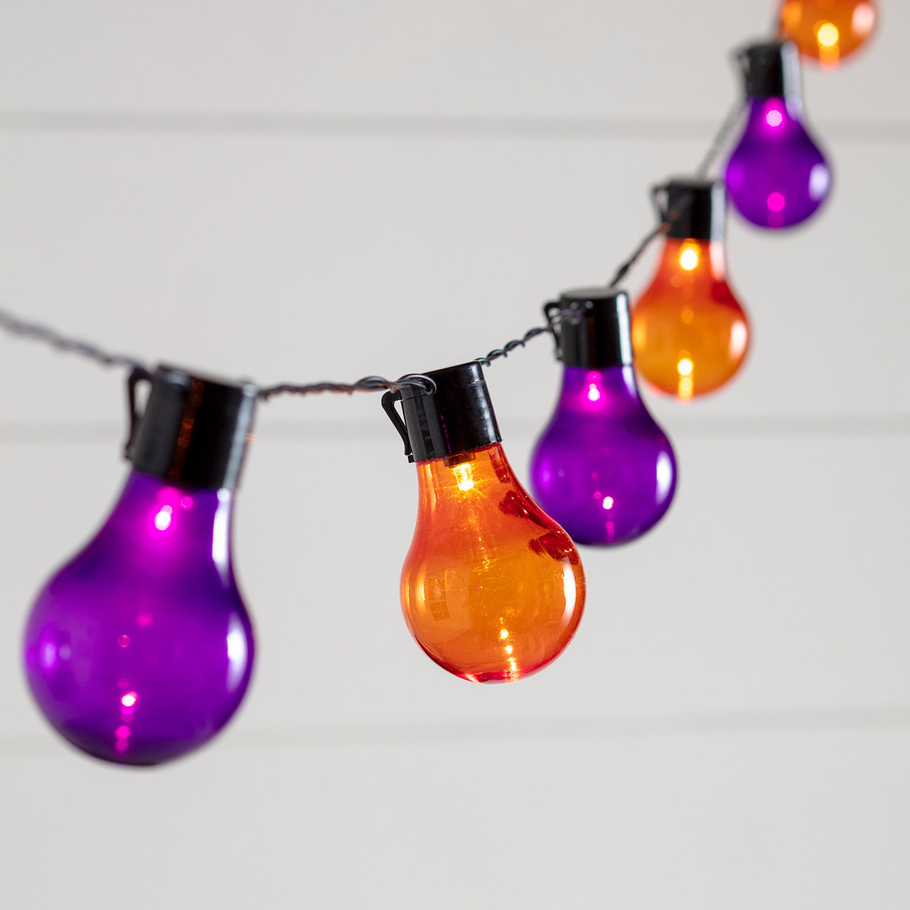20 Orange Purple Plug In Festoon Lights