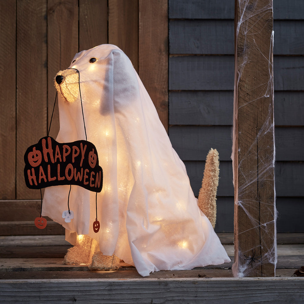 Ghost Dog Halloween Decoration