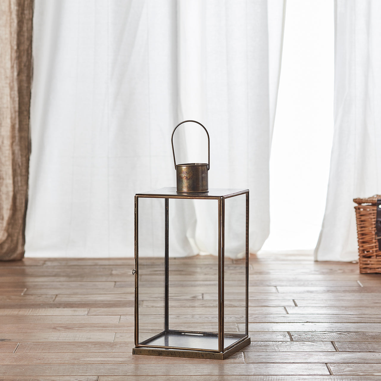 Leif Artisan Glass Lantern