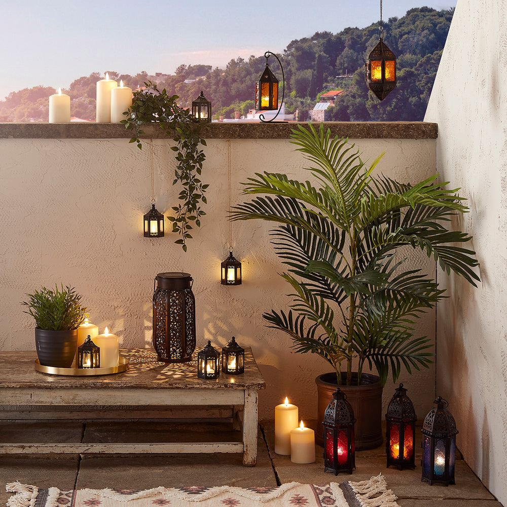 Tabletop Moroccan Lantern with Stand