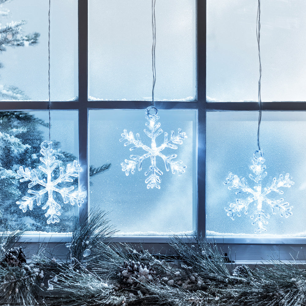 Stockholm Snowflake Christmas Window Light