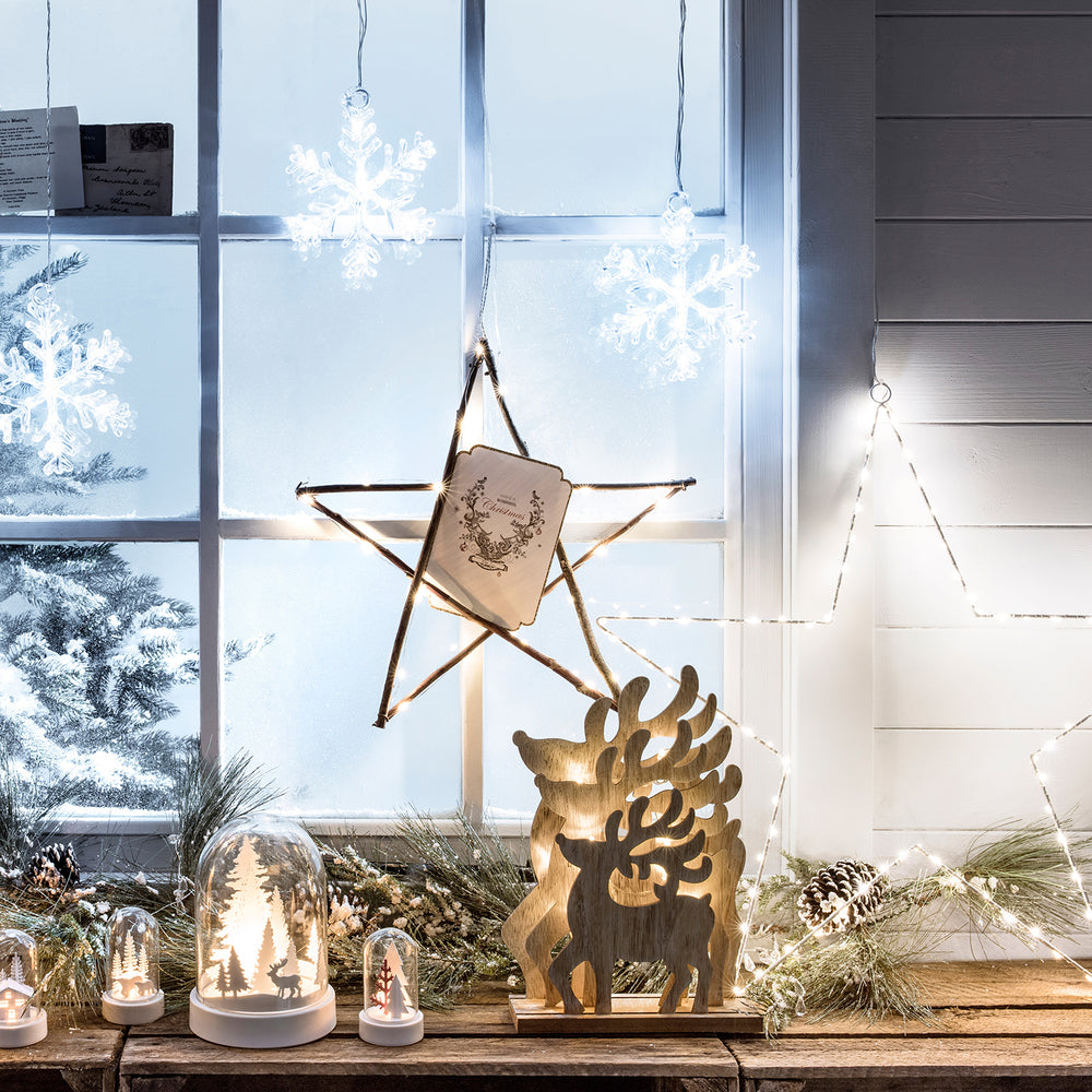 Stockholm Snowflake Christmas Window Light