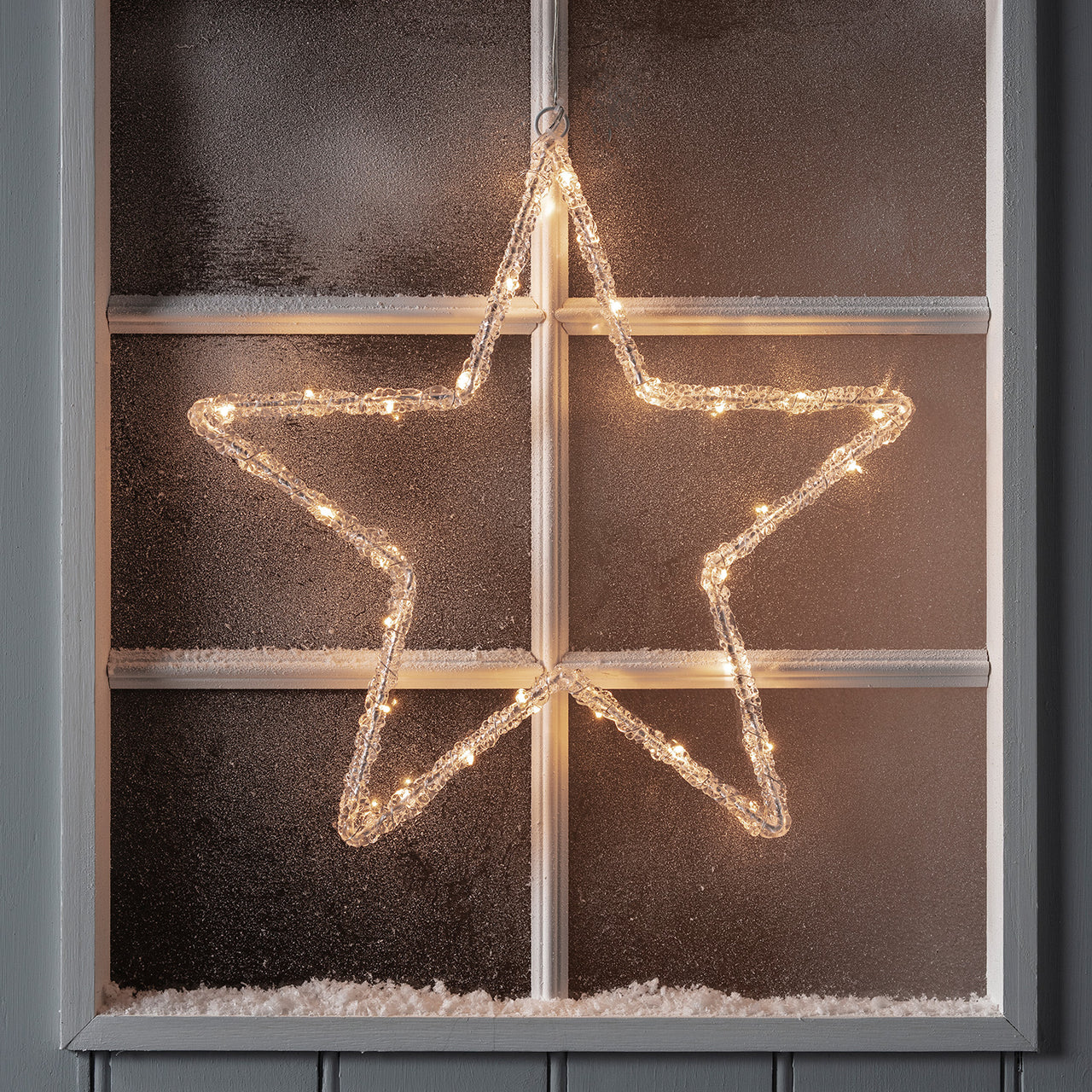 Outdoor Battery Star Christmas Silhouette