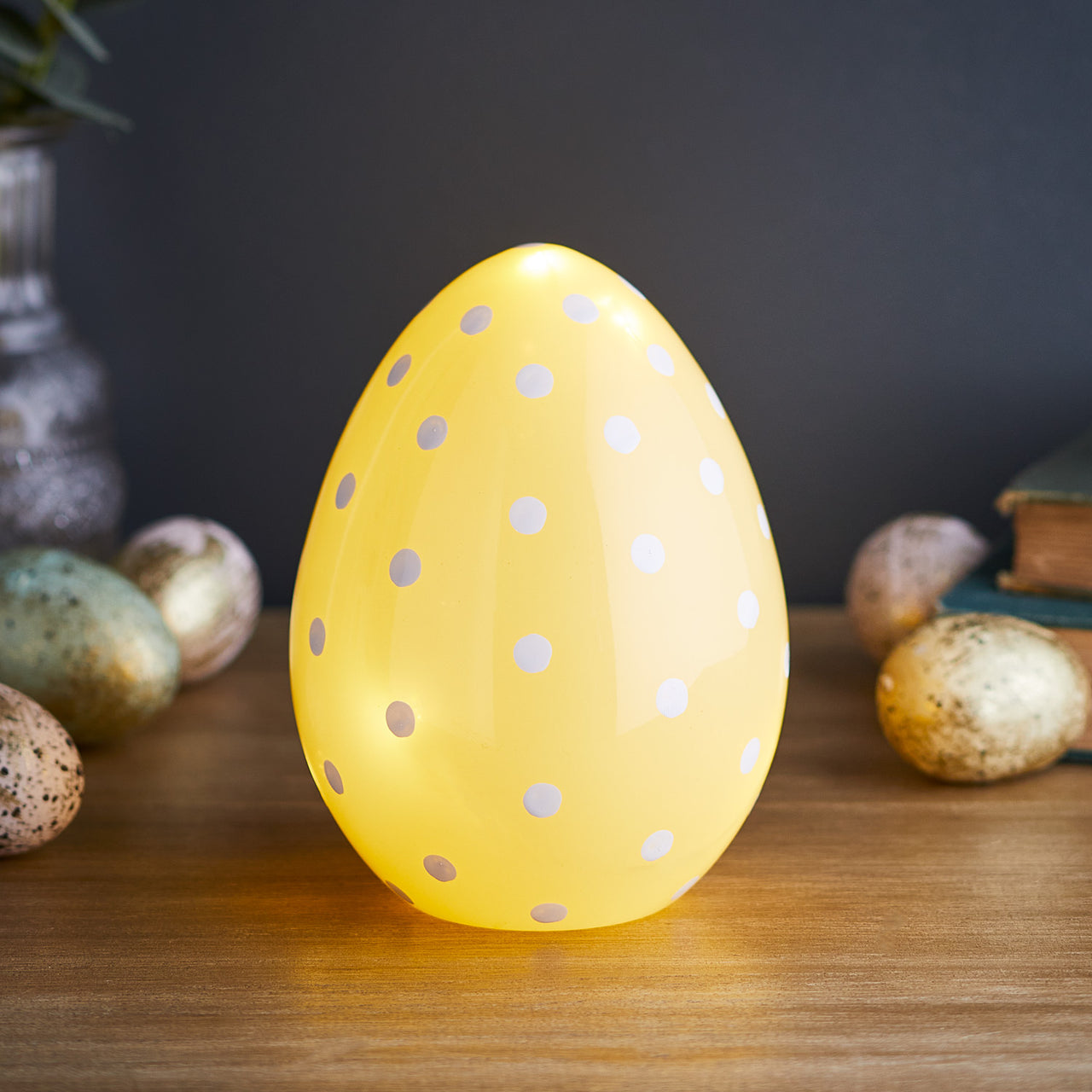 Glass Easter Egg Light