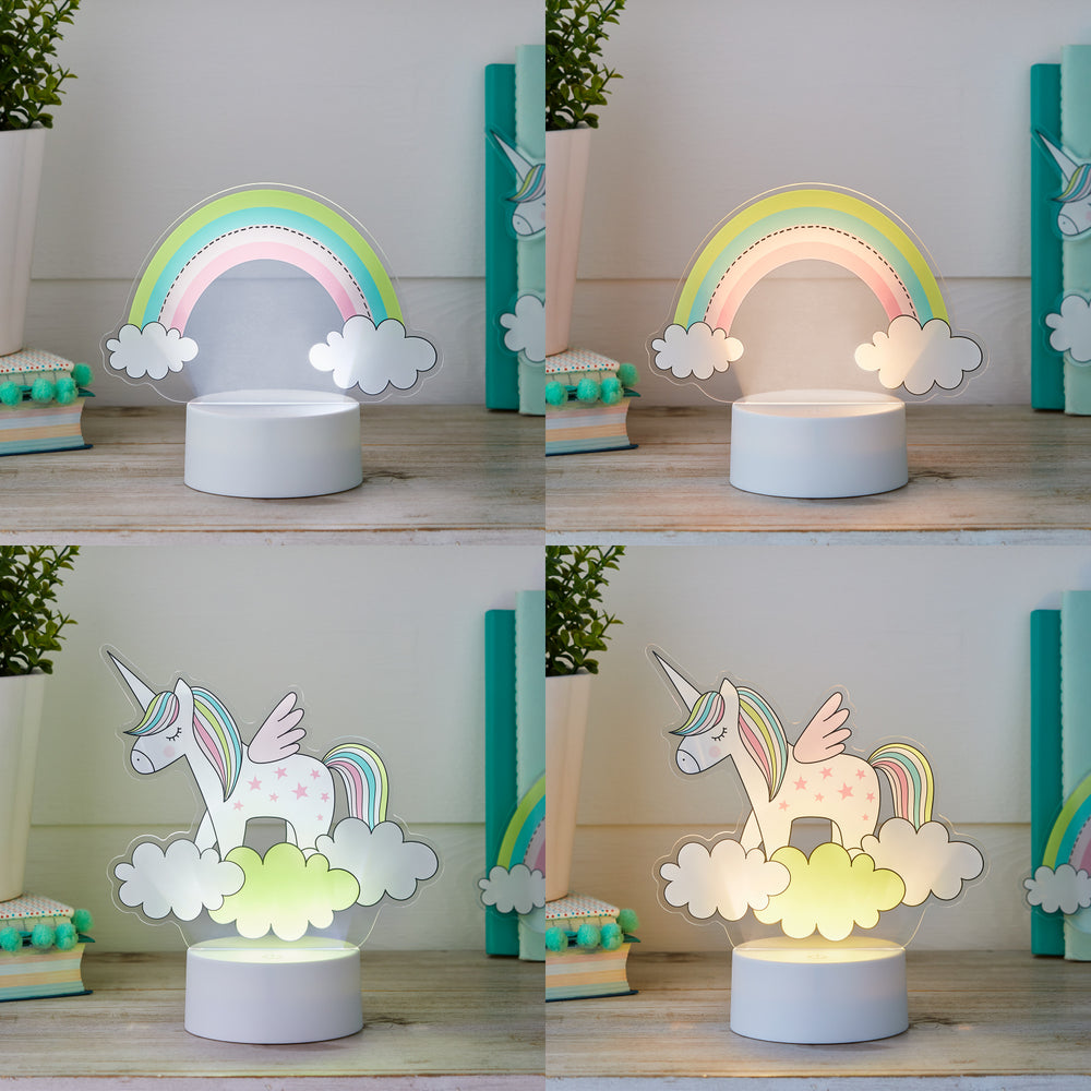 2-in-1 Unicorn & Rainbow USB Children's Light