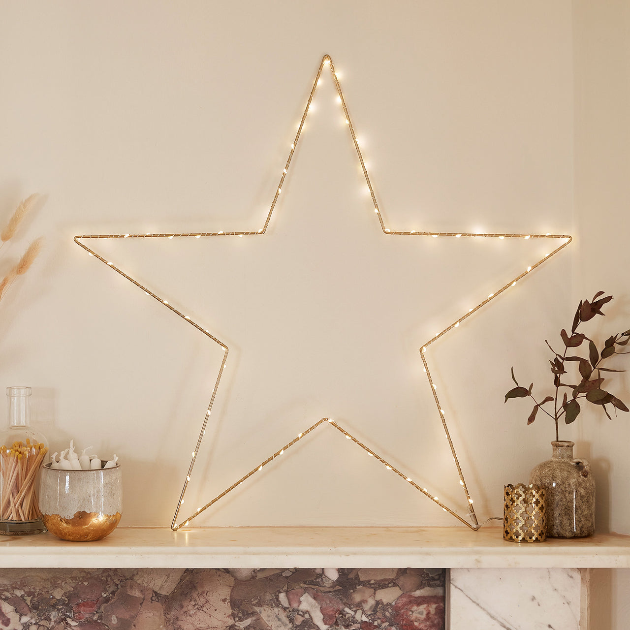 60cm Gold Osby Star Window Light