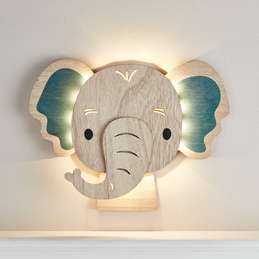 Elephant Children's Wall Light