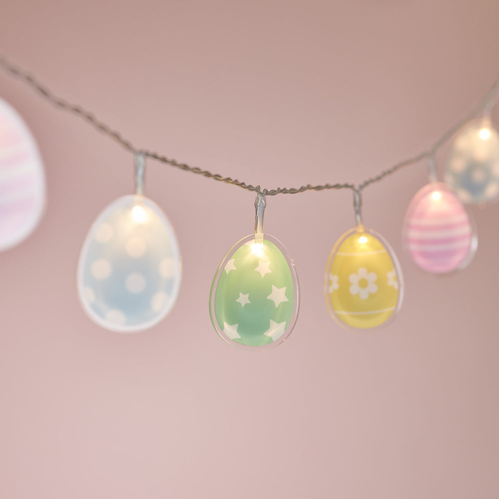 12 Pastel Egg Easter Fairy Lights