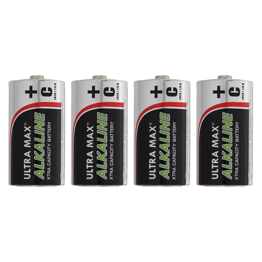 C Ultra Alkaline Batteries - Pack Of 4