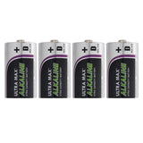 D Ultra Alkaline Batteries - Pack Of 4