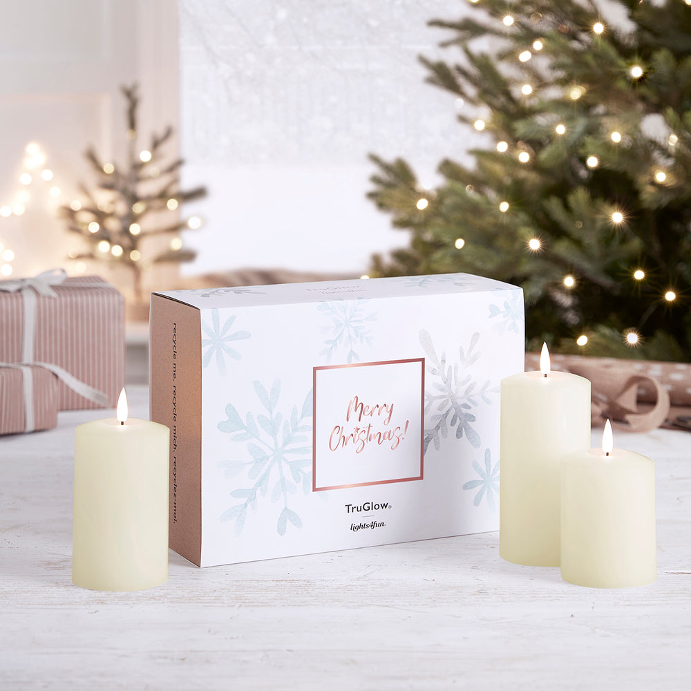 Gift Packaging Sleeve for TruGlow® Pillar Candle Trios