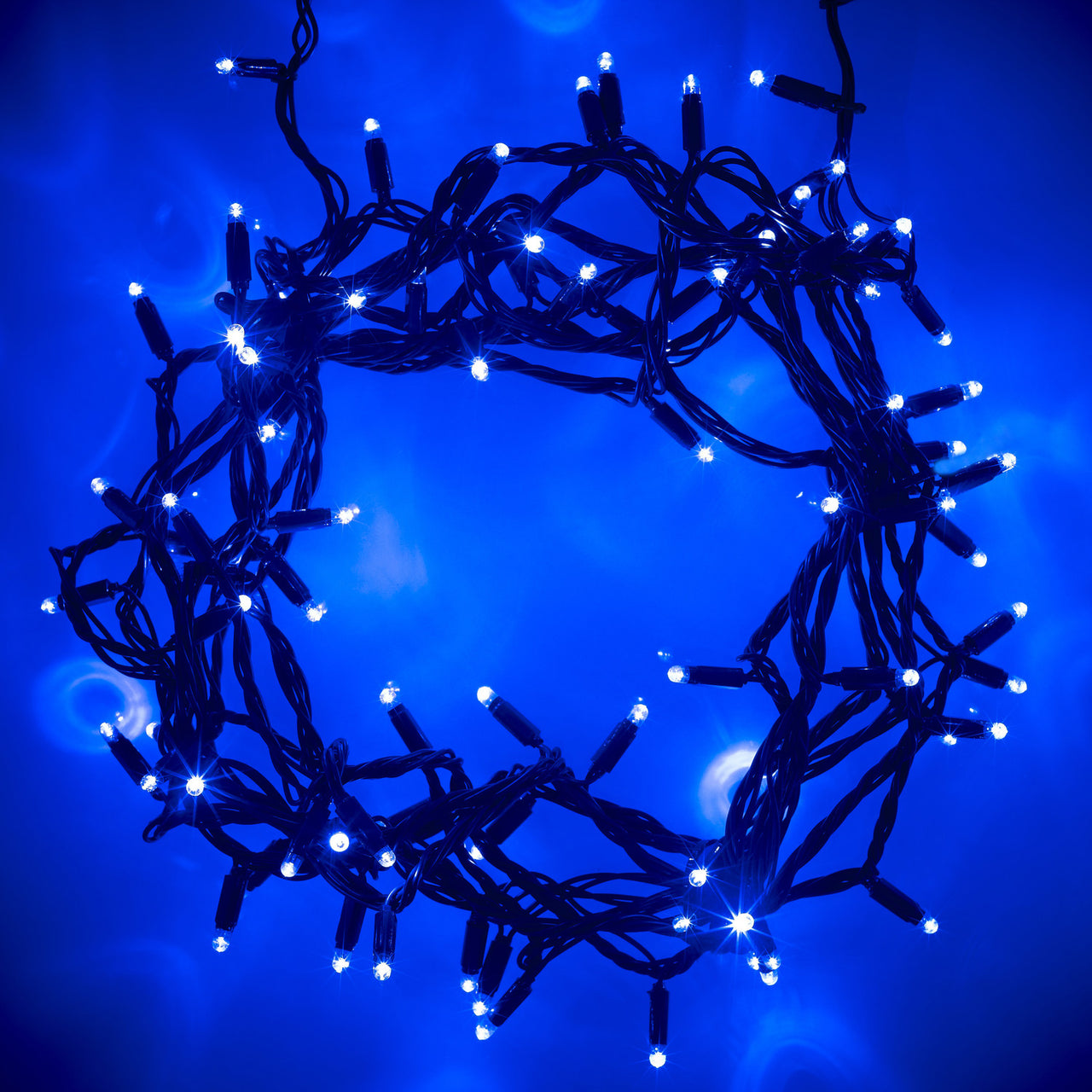 100 Blue Led Connectable Fairy Lights 10M