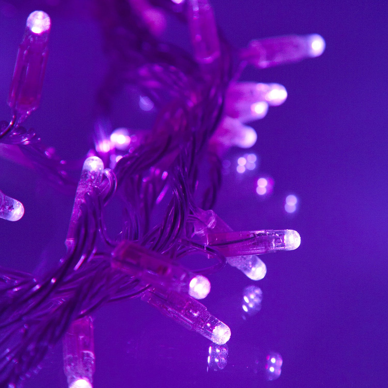 Core Connect 30m 300 Purple Connectable Fairy Lights Clear Cable