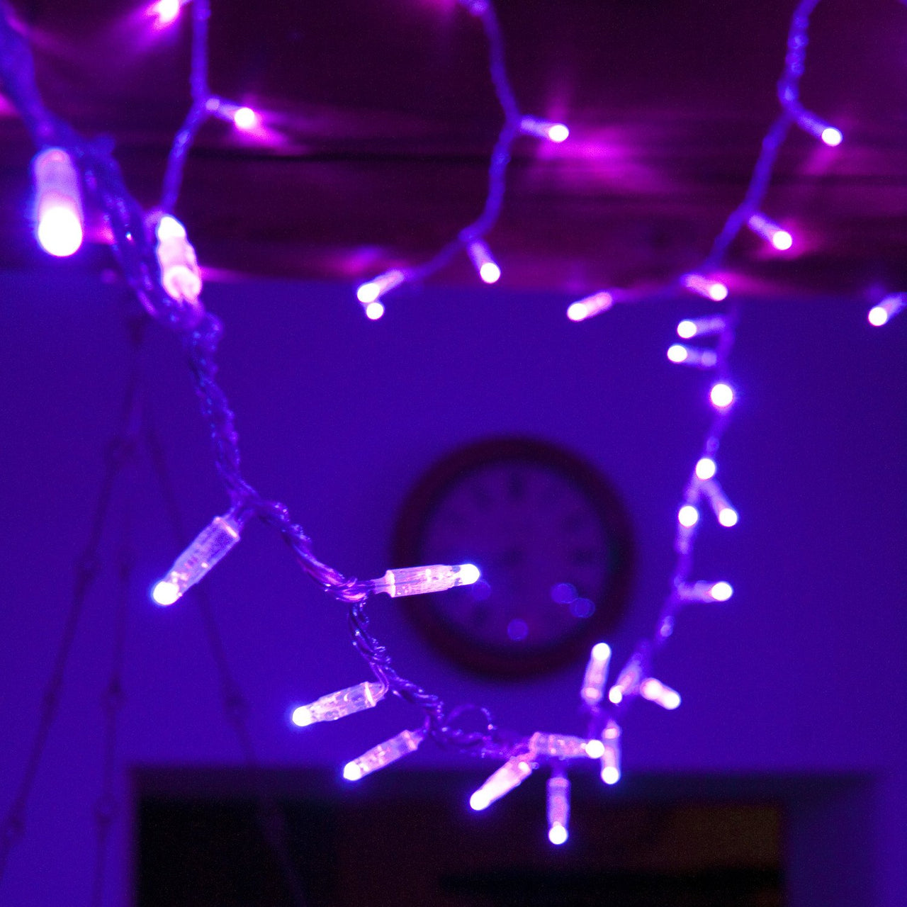 Core Connect 40m 400 Purple Connectable Fairy Lights Clear Cable