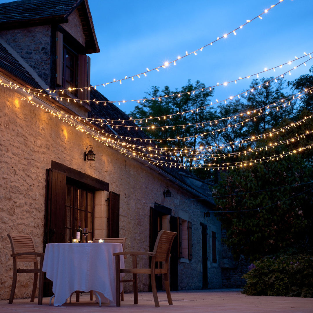 Core Connect 20m 200 Warm White Connectable Fairy Lights Clear Cable ...