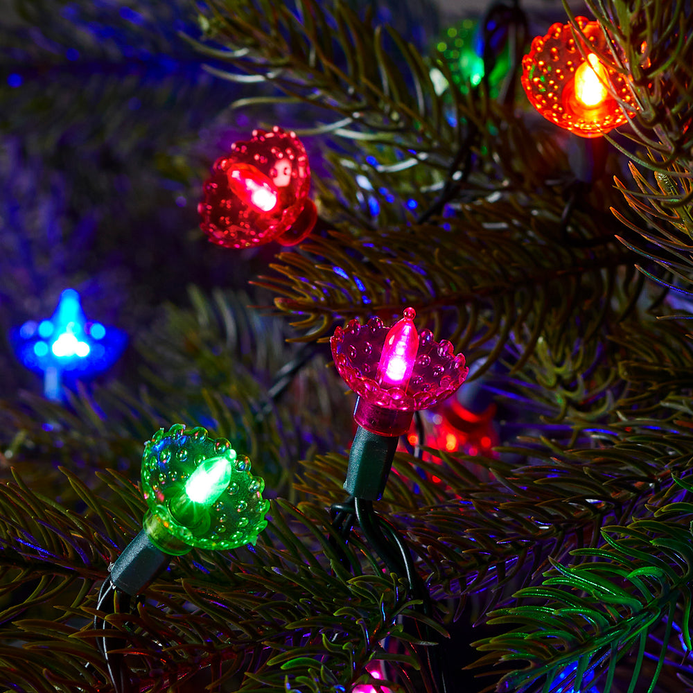 150 Multi Coloured LED Traditional Pickwick Christmas Lights