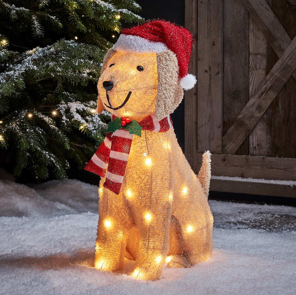 Labrador Outdoor Christmas Figure