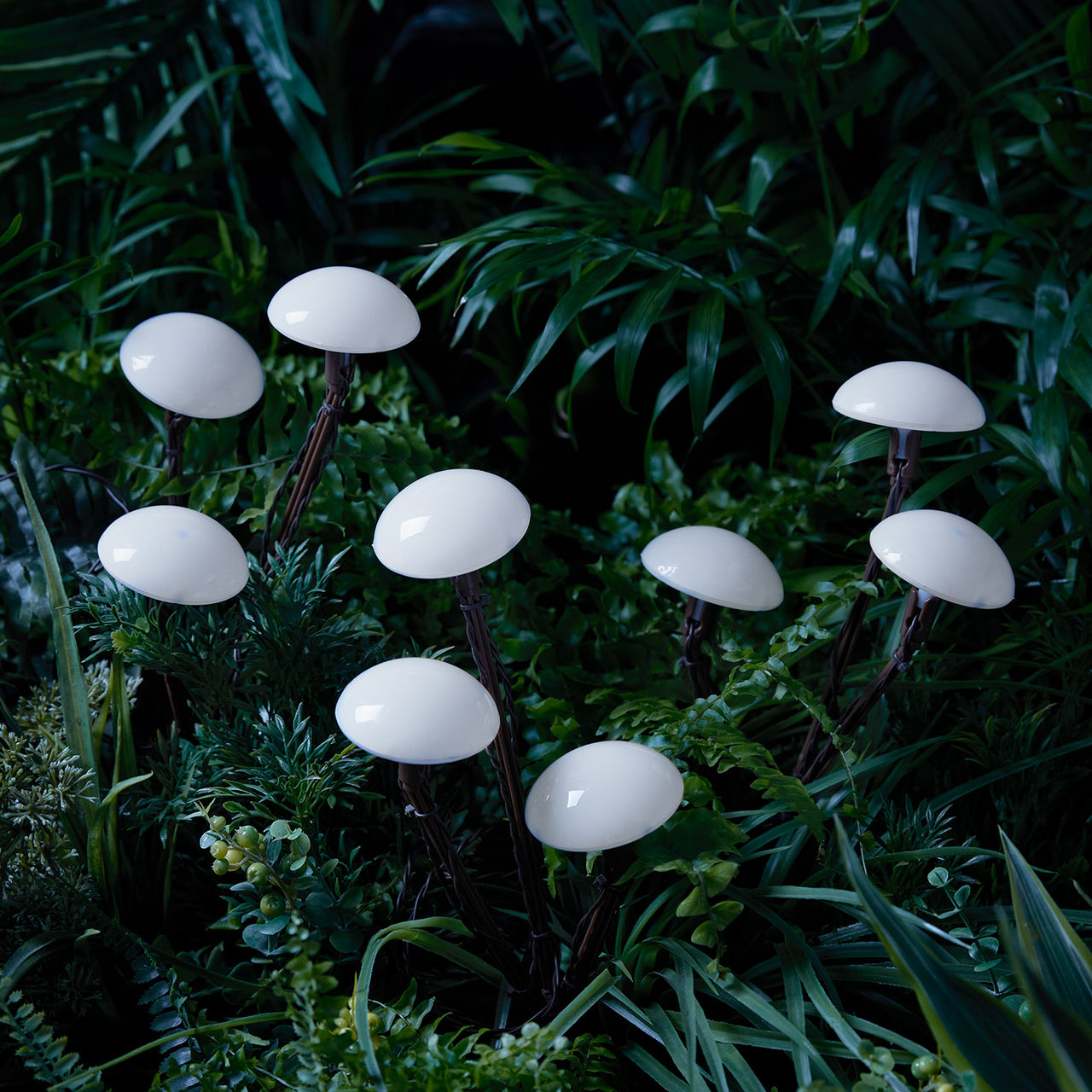 9 Mushroom Solar Stake Lights