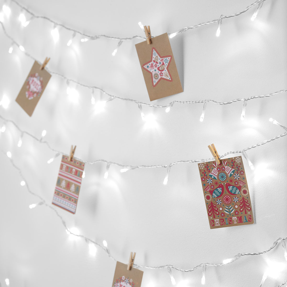 100 White LED Fairy Lights On Clear Cable – Lights4fun.co.uk